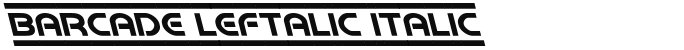 Barcade Leftalic Italic