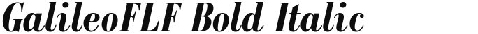 GalileoFLF Bold Italic