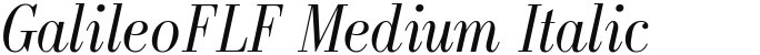 GalileoFLF Medium Italic