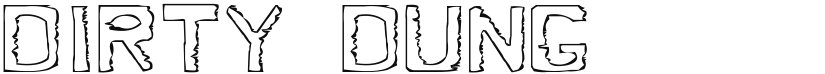 Dirty Dung font download