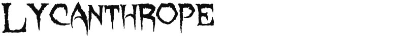 Lycanthrope font download