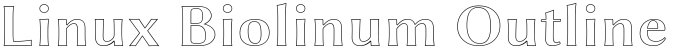 Linux Biolinum Outline Bold