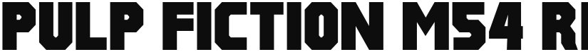 Pulp Fiction M54 font download