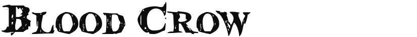 Blood Crow font download