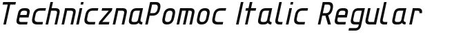 TechnicznaPomoc Italic Regular