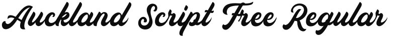 Auckland Script Free font download