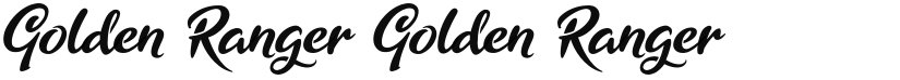 Golden Ranger font download