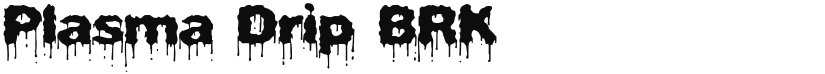 Plasma Drip BRK font download