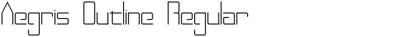 Aegris Outline font download