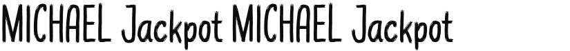MICHAEL Jackpot font download