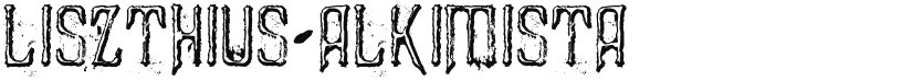 Liszthius-Alkimista font download