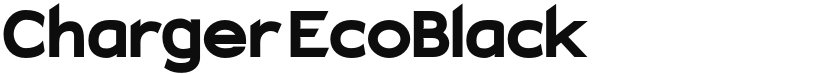 Charger EcoBlack font download