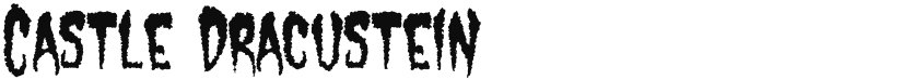 Castle Dracustein font download