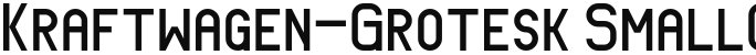 Kraftwagen-Grotesk SmallCaps NBP Regular