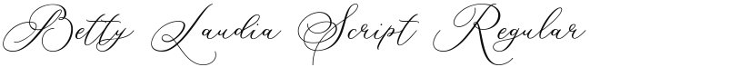 Betty Laudia Script font download