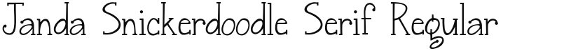 Janda Snickerdoodle Serif font download