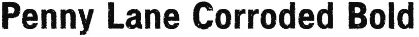 Penny Lane Corroded font download
