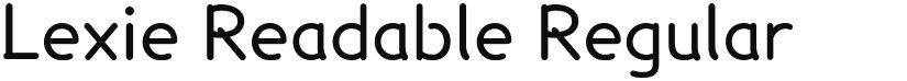 Lexie Readable font download