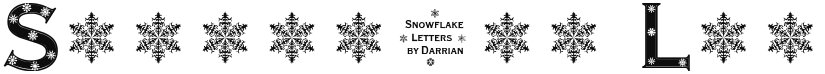 Snowflake Letters font download