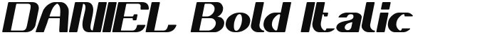 DANIEL Bold Italic