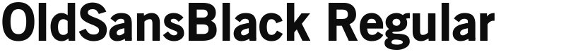 OldSansBlack font download