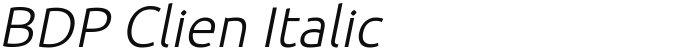 BDP Clien Italic