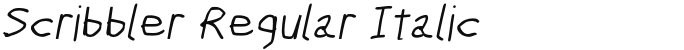 Scribbler Regular Italic