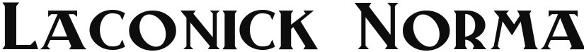 Laconick-NormalA font download