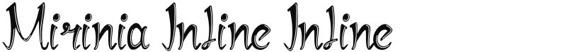 Mirinia Inline font download