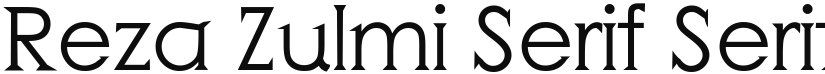 Reza Zulmi Serif font download