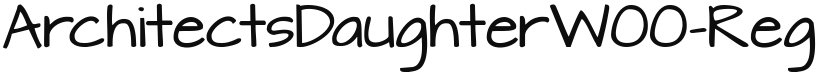 ArchitectsDaughterW00-Reg font download