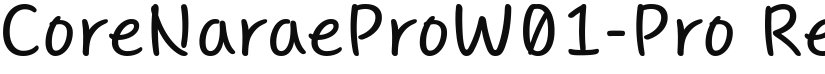 CoreNaraeProW01-Pro font download
