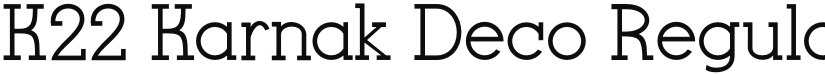 K22 Karnak Deco font download