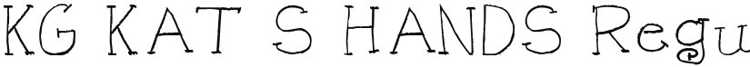 KG KAT'S HANDS font download