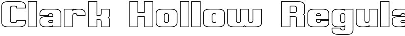 Clark Hollow font download