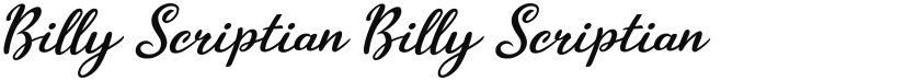 Billy Scriptian font download