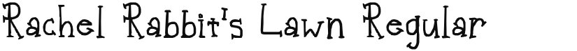Rachel Rabbit's Lawn font download