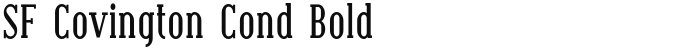 SF Covington Cond Bold