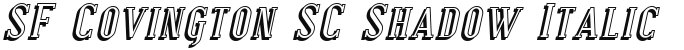 SF Covington SC Shadow Italic