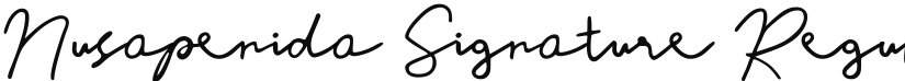 Nusapenida Signature font download