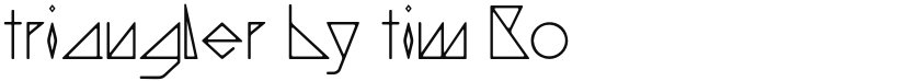 Triangler font download