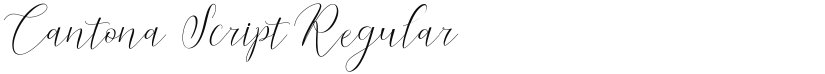 Cantona Script font download