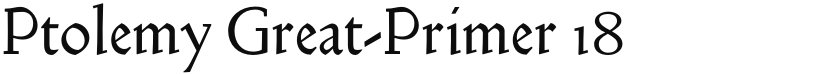Ptolemy font download