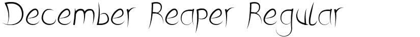 December Reaper font download