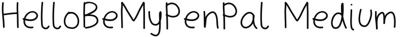 HelloBeMyPenPal font download