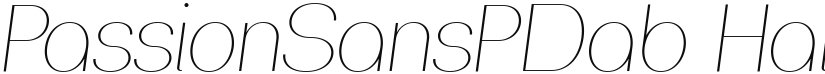PassionSansPDab font download