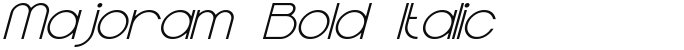 Majoram Bold Italic