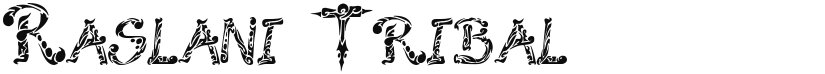 Raslani Tribal font download