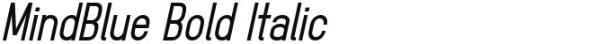 MindBlue Bold Italic