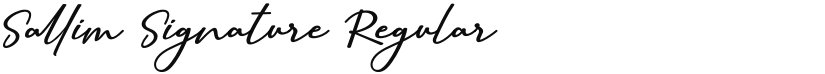 Sallim Signature font download